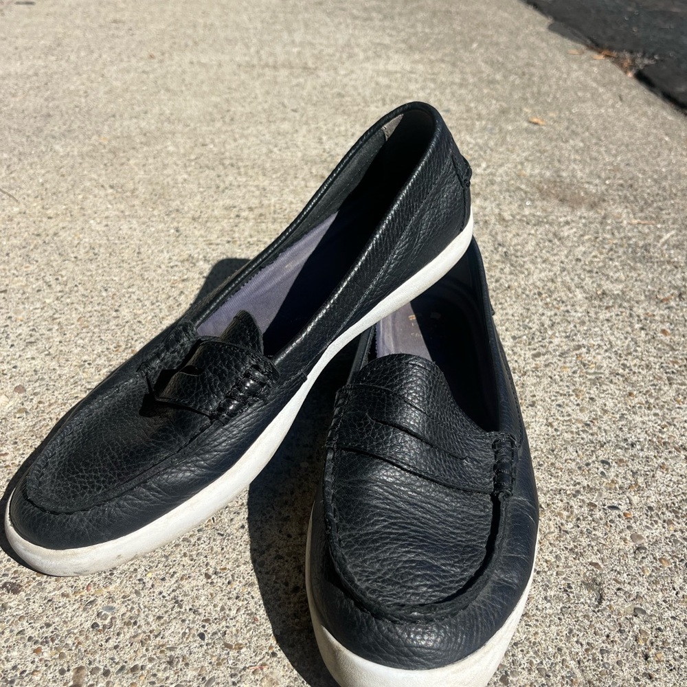 Cole Haan Black Leather Loafers
